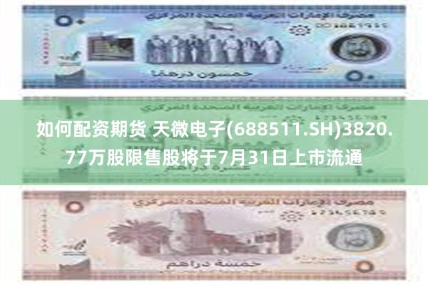 如何配资期货 天微电子(688511.SH)3820.77万股限售股将于7月31日上市流通