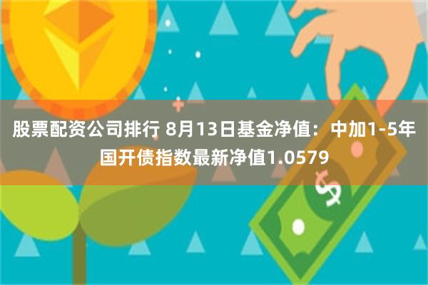 股票配资公司排行 8月13日基金净值：中加1-5年国开债指数最新净值1.0579