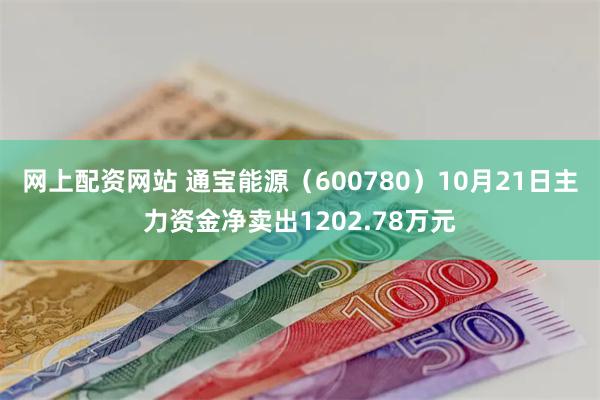 网上配资网站 通宝能源（600780）10月21日主力资金净卖出1202.78万元