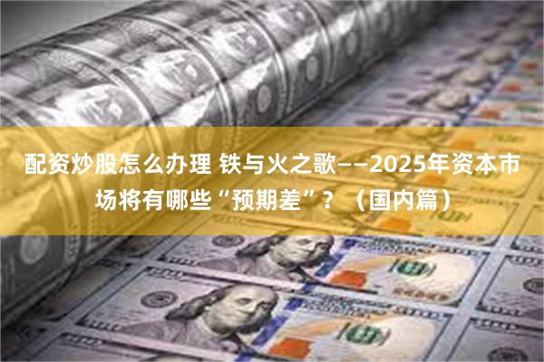 配资炒股怎么办理 铁与火之歌——2025年资本市场将有哪些“预期差”？（国内篇）